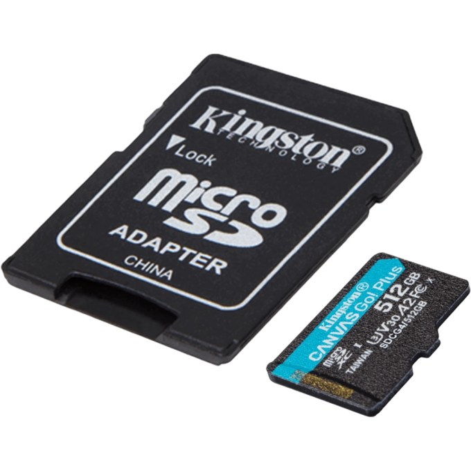 Карта памяти 512Gb MicroSD KINGSTON CANVAS GO! PLUS + SD адаптер () SDCG4/512GB Карта памяти 512Gb MicroSD KINGSTON CANVAS GO! PLUS + SD адаптер () SDCG4/512GB