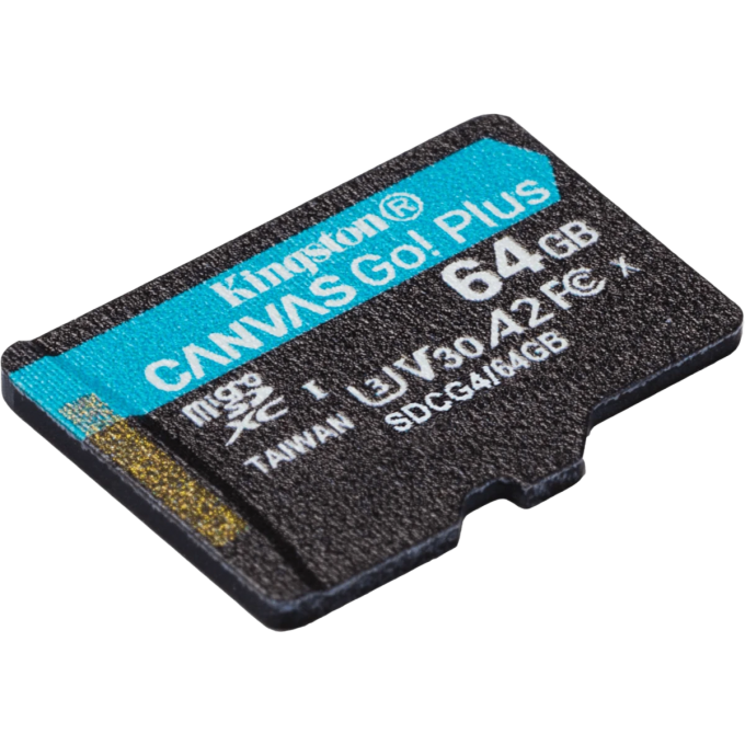 Карта памяти 64Gb MicroSD KINGSTON CANVAS GO! PLUS () SDCG4/64GBSP Карта памяти 64Gb MicroSD KINGSTON CANVAS GO! PLUS () SDCG4/64GBSP