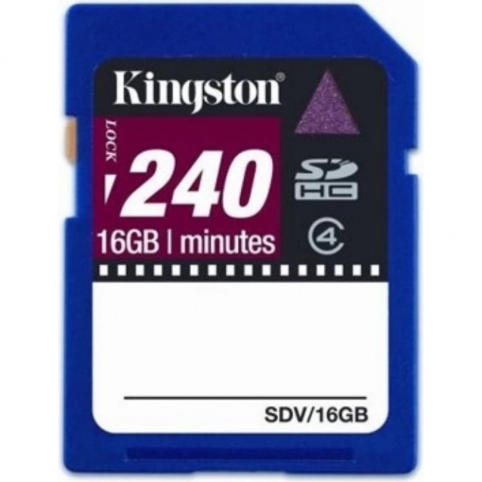 Карта памяти KINGSTON 16GB SDV-16GB 329495 Карта памяти KINGSTON 16GB SDV-16GB 329495