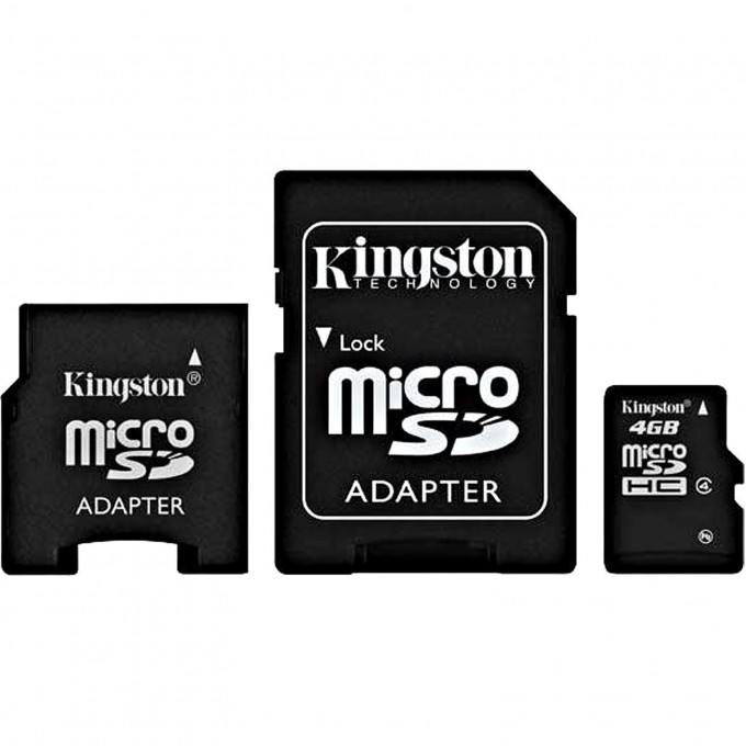 Карта памяти KINGSTON 4GB Class 4 SDHC SDC4-4GB-2ADP 318695 Карта памяти KINGSTON 4GB Class 4 SDHC SDC4-4GB-2ADP 318695