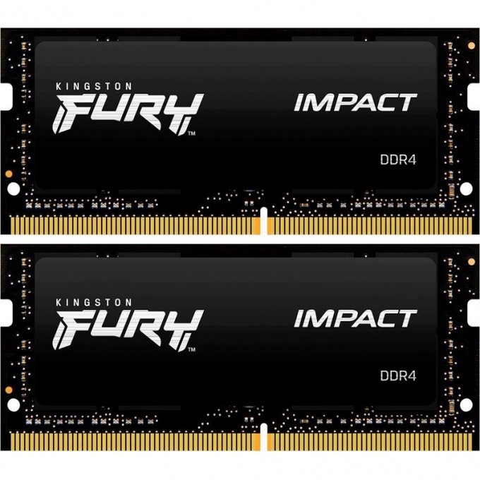 Оперативная память 16Gb DDR4 2666MHz KINGSTON FURY IMPACT SO-DIMM () (2x8Gb KIT) KF426S15IBK2/16 Оперативная память 16Gb DDR4 2666MHz KINGSTON FURY IMPACT SO-DIMM () (2x8Gb KIT) KF426S15IBK2/16