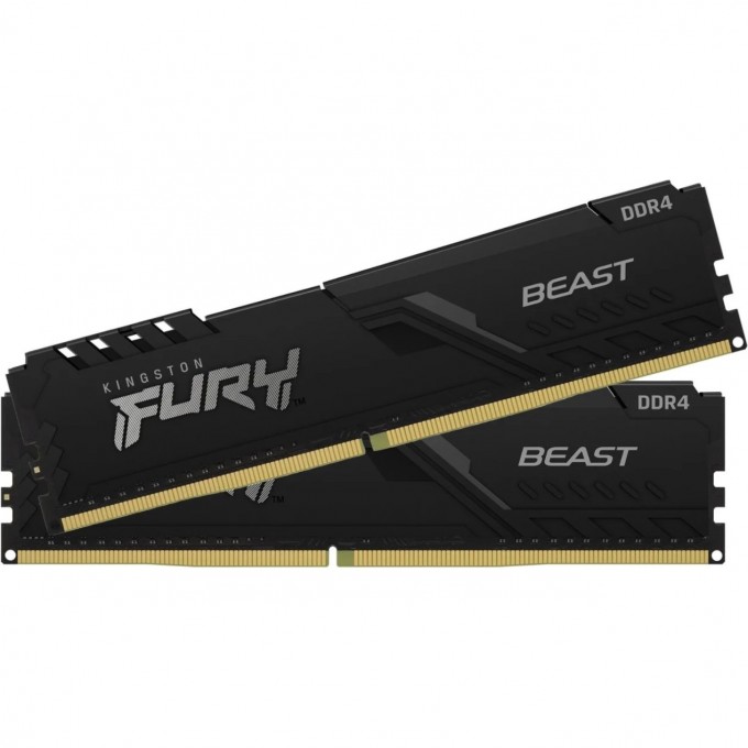 Оперативная память 32Gb DDR4 2666MHz KINGSTON FURY BEAST BLACK () (2x16Gb KIT) KF426C16BB1K2/32 Оперативная память 32Gb DDR4 2666MHz KINGSTON FURY BEAST BLACK () (2x16Gb KIT) KF426C16BB1K2/32
