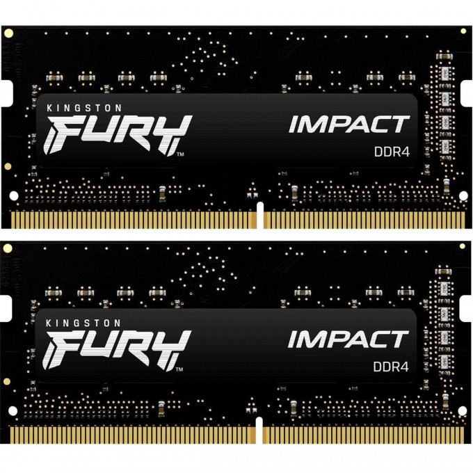 Оперативная память 32Gb DDR4 2666MHz KINGSTON FURY IMPACT SO-DIMM () (2x16Gb KIT) KF426S16IBK2/32 Оперативная память 32Gb DDR4 2666MHz KINGSTON FURY IMPACT SO-DIMM () (2x16Gb KIT) KF426S16IBK2/32