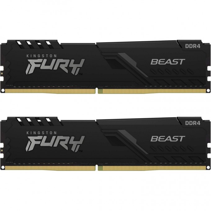 Оперативная память 32Gb DDR4 3200MHz KINGSTON FURY BEAST BLACK () (2x16Gb KIT) KF432C16BBK2/32 Оперативная память 32Gb DDR4 3200MHz KINGSTON FURY BEAST BLACK () (2x16Gb KIT) KF432C16BBK2/32