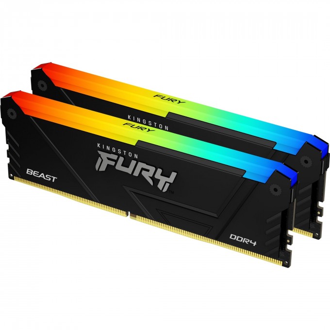 Оперативная память 64Gb DDR4 3600MHz KINGSTON FURY BEAST RGB () (2x32Gb KIT) KF436C18BB2AK2/64 Оперативная память 64Gb DDR4 3600MHz KINGSTON FURY BEAST RGB () (2x32Gb KIT) KF436C18BB2AK2/64
