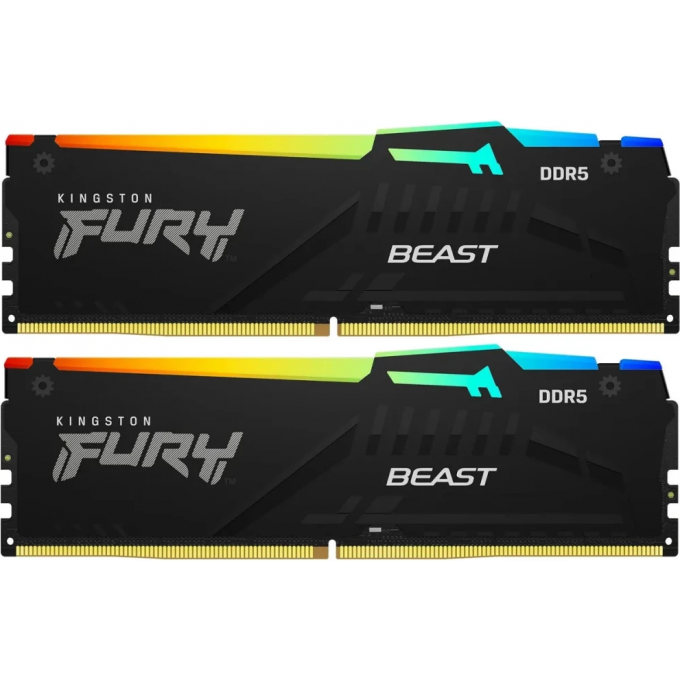 Память оперативная KINGSTON FURY BEAST RGB EXPO 16GB 6000MT/s DDR5 CL30 DIMM (Kit of 2) KF560C30BBEAK2-16 Память оперативная KINGSTON FURY BEAST RGB EXPO 16GB 6000MT/s DDR5 CL30 DIMM (Kit of 2) KF560C30BBEAK2-16