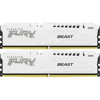 Память оперативная KINGSTON FURY BEAST WHITE EXP 32GB 5200MT/s DDR5 CL36 DIMM