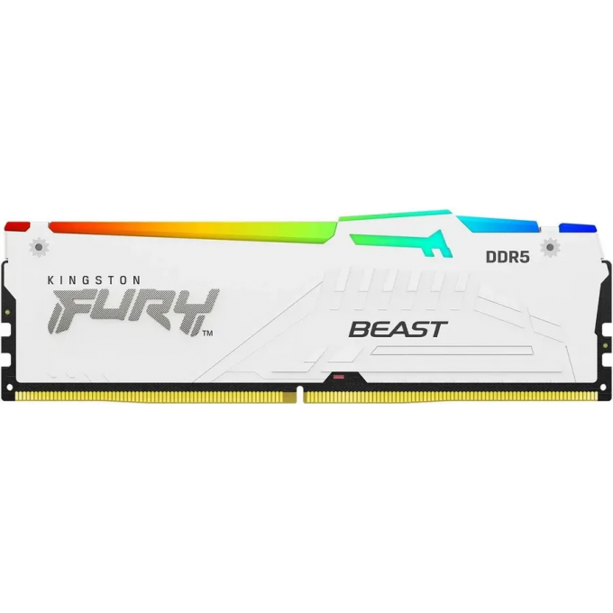 Память оперативная KINGSTON FURY BEAST WHITE RGB EXPO 16GB 6400MT/s DDR5 CL32 DIMM KF564C32BWEA-16 Память оперативная KINGSTON FURY BEAST WHITE RGB EXPO 16GB 6400MT/s DDR5 CL32 DIMM KF564C32BWEA-16