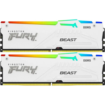 Память оперативная KINGSTON FURY BEAST WHITE RGB EXPO 5600MT/s 32GB DDR5 CL36 DIMM